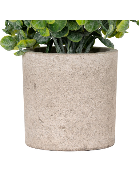 Affordable industrial style furniture Hill Interiors Eucalyptus Plant In Stone Effect Pot 22094 for modern home decor, free shi