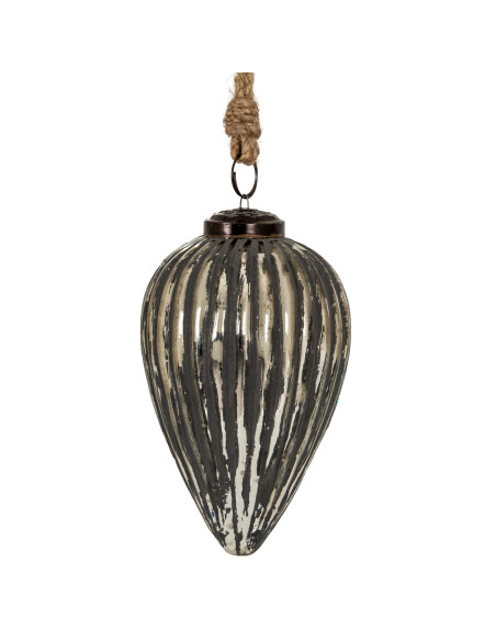 Buy Hill Interiors 24220 Grey Metallic Collection Large Cone Bauble online in UK with fast delivery from FastDaddy UK, your fur