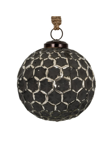Buy Hill Interiors 24222 Grey Metallic Collection Large Honey Combe Bauble online in UK with fast delivery from FastDaddy UK, y
