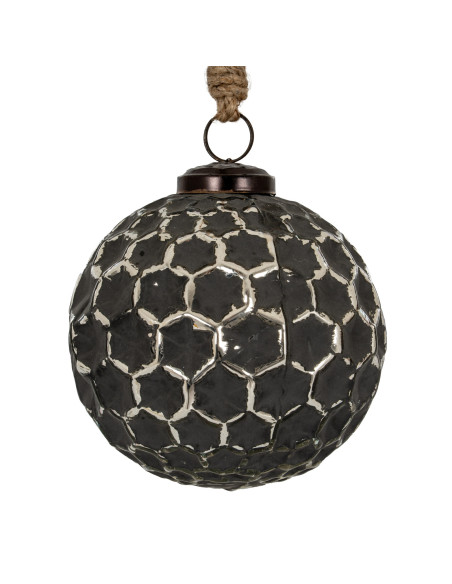 Buy Hill Interiors 24222 Grey Metallic Collection Large Honey Combe Bauble online in UK with fast delivery from FastDaddy UK, y