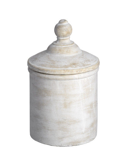 Hill Interiors Large Antique White Cannister 18002 - Authentic Hill Interiors furniture directly from FastDaddy UK. Exclusive c