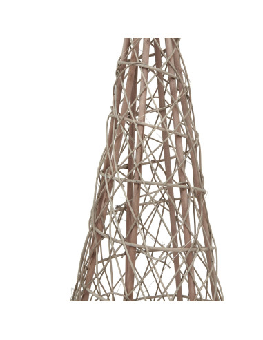 Affordable industrial style furniture Hill Interiors Large LED Wicker Christmas Tree With Star 23593 for modern home decor, fre