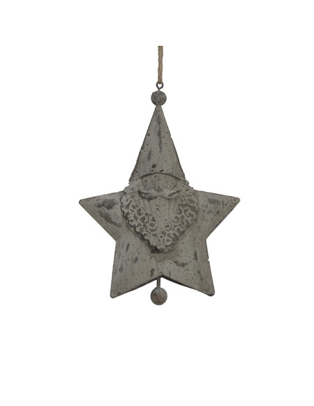 Affordable industrial style furniture Hill Interiors Large Rustic Hanging Santa Star 24070 for modern home decor, free shipping