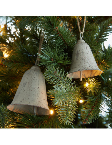 Affordable industrial style furniture Hill Interiors Large Rustic Metal Hanging Bell 24015 for modern home decor, free shipping