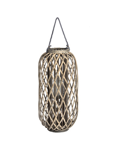 Hill Interiors Large Standing Wicker Lantern 18731 - Authentic Hill Interiors furniture directly from FastDaddy UK. Exclusive c