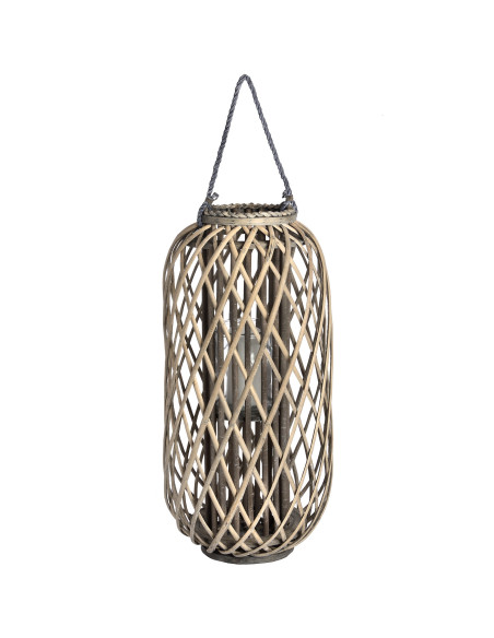 Hill Interiors Large Standing Wicker Lantern 18731 - Authentic Hill Interiors furniture directly from FastDaddy UK. Exclusive c