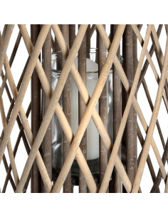 Hill Interiors Large Standing Wicker Lantern 18731 - Authentic Hill Interiors furniture directly from FastDaddy UK. Exclusive c 2