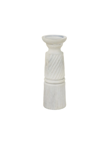 Hill Interiors Large White Carved Candle Holder 24210 - Authentic Hill Interiors furniture directly from FastDaddy UK. Exclusiv