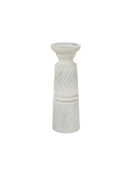 Hill Interiors Large White Carved Candle Holder 24210 - Authentic Hill Interiors furniture directly from FastDaddy UK. Exclusiv