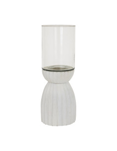Hill Interiors Large White Carved Hurricane Lantern 24207 - Authentic Hill Interiors furniture directly from FastDaddy UK. Excl 2