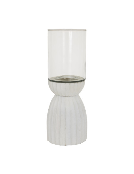 Buy Hill Interiors 24207 Large White Carved Hurricane Lantern online in UK with fast delivery from FastDaddy UK, your furniture