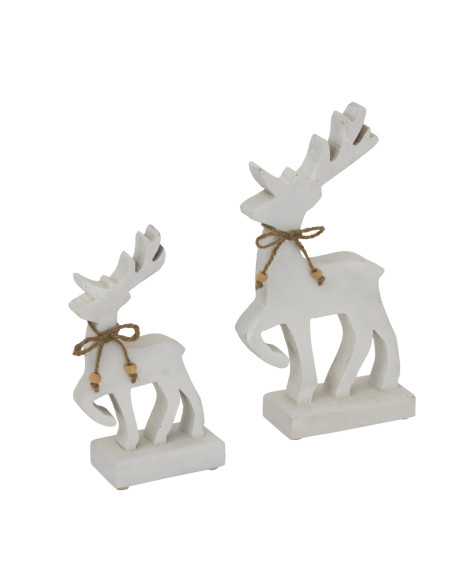 Affordable industrial style furniture Hill Interiors Large White Standing Reindeer 24212 for modern home decor, free shipping o