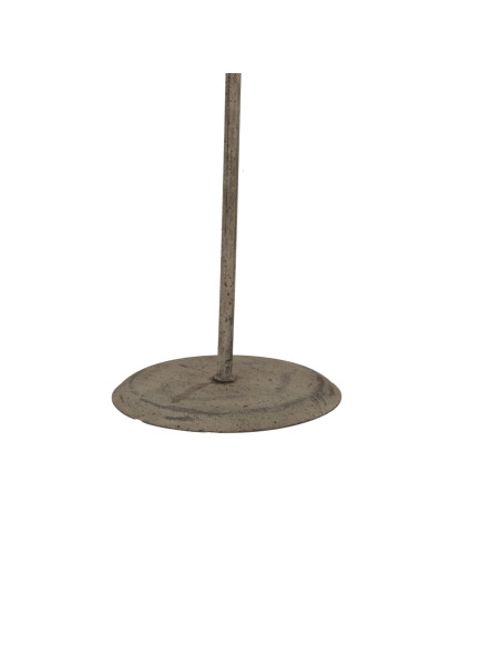 High-quality metal and wood construction of Hill Interiors SKU 24040 Large Whitewashed Rustic Angel On Stand, detailed view for