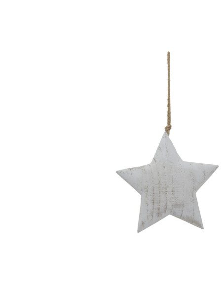 Hill Interiors Large Whitewashed Rustic Hanging Star 24042 - Authentic Hill Interiors furniture directly from FastDaddy UK. Exc