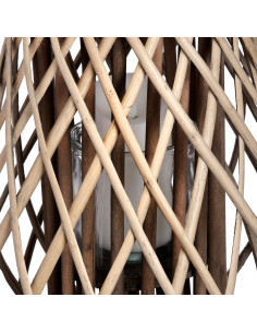 Hill Interiors Large Wicker Bulbous Lantern 18726 - Authentic Hill Interiors furniture directly from FastDaddy UK. Exclusive co 2