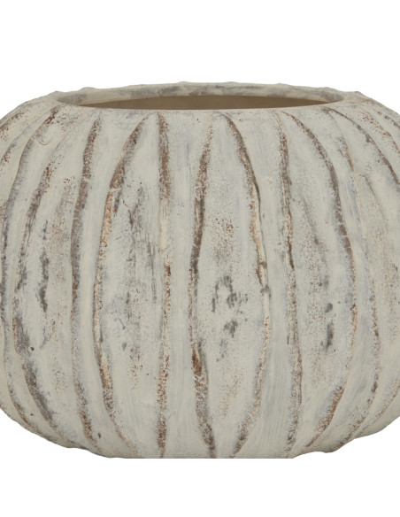 Affordable industrial style furniture Hill Interiors Lorenzo Rotund Fin Vase 23971 for modern home decor, free shipping options