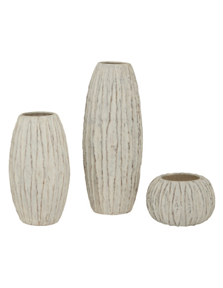 High-quality metal and wood construction of Hill Interiors SKU 23970 Lorenzo Tall Fin Vase, detailed view for UK customers.