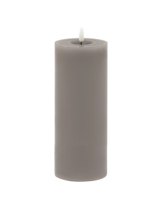 Hill Interiors Luxe Collection Melt Effect 3.5x9 Grey LED Wax Candle 23045 - Authentic Hill Interiors furniture directly from F
