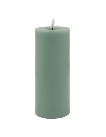 Hill Interiors Luxe Collection Melt Effect 3.5x9 Sage LED Wax Candle 23039 - Authentic Hill Interiors furniture directly from F