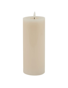 Hill Interiors Luxe Collection Melt Effect 3.5x9 Taupe LED Wax Candle 23033 - Authentic Hill Interiors furniture directly from