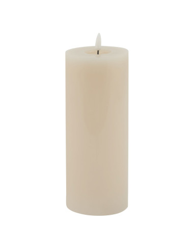 Hill Interiors Luxe Collection Melt Effect 3.5x9 Taupe LED Wax Candle 23033 - Authentic Hill Interiors furniture directly from