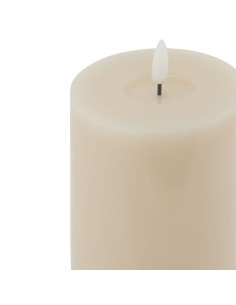 Hill Interiors Luxe Collection Melt Effect 3.5x9 Taupe LED Wax Candle 23033 - Authentic Hill Interiors furniture directly from 2
