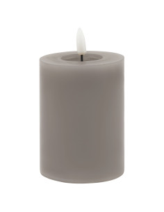 Hill Interiors Luxe Collection Melt Effect 3x4 Grey LED Wax Candle 23043 - Authentic Hill Interiors furniture directly from Fas