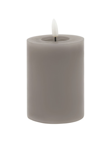 Hill Interiors Luxe Collection Melt Effect 3x4 Grey LED Wax Candle 23043 - Authentic Hill Interiors furniture directly from Fas