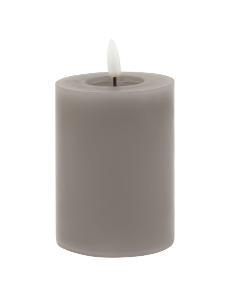 Hill Interiors Luxe Collection Melt Effect 3x4 Grey LED Wax Candle 23043 - Authentic Hill Interiors furniture directly from Fas