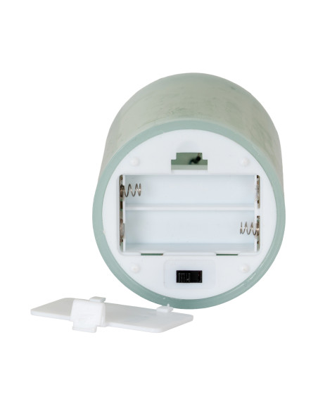 Affordable industrial style furniture Hill Interiors Luxe Collection Melt Effect 3x6 Sage LED Wax Candle 23038 for modern home