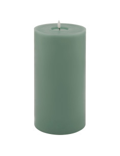 Hill Interiors Luxe Collection Melt Effect 6x12 Sage LED Wax Candle 23042 - Authentic Hill Interiors furniture directly from Fa