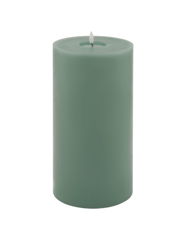 Hill Interiors Luxe Collection Melt Effect 6x12 Sage LED Wax Candle 23042 - Authentic Hill Interiors furniture directly from Fa