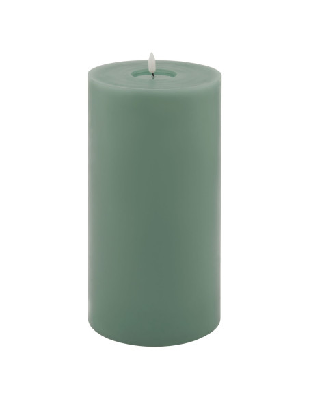 Hill Interiors Luxe Collection Melt Effect 6x12 Sage LED Wax Candle 23042 - Authentic Hill Interiors furniture directly from Fa