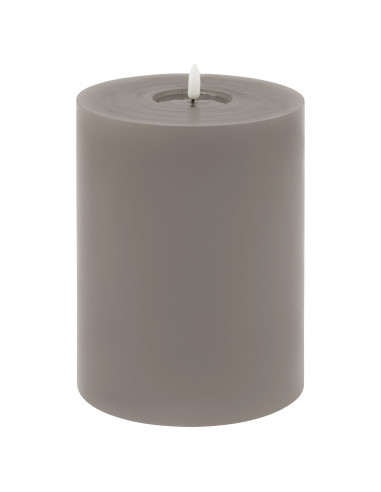 Hill Interiors Luxe Collection Melt Effect 6x8 Grey LED Wax Candle 23047 - Authentic Hill Interiors furniture directly from Fas