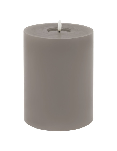 Hill Interiors Luxe Collection Melt Effect 6x8 Grey LED Wax Candle 23047 - Authentic Hill Interiors furniture directly from Fas
