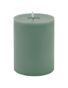 Hill Interiors Luxe Collection Melt Effect 6x8 Sage LED Wax Candle 23041 - Authentic Hill Interiors furniture directly from Fas