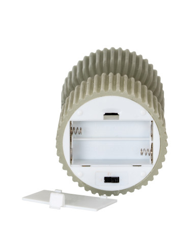 Full dimensions and specifications of Hill Interiors Luxe Collection Natural Glow 2.75x10 Grey Carved LED Candle 24277: Height