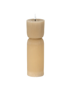 Hill Interiors Luxe Collection Natural Glow 2.75x10 Stone Carved LED Candle 24279 - Authentic Hill Interiors furniture directly