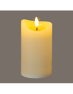 Hill Interiors Luxe Collection Natural Glow 2.75x5 Cream Melted LED Candle 24260 - Authentic Hill Interiors furniture directly 2
