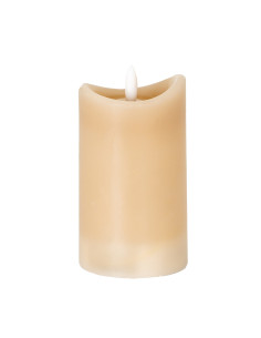 Hill Interiors Luxe Collection Natural Glow 2.75x5 Taupe Melted LED Candle 24261 - Authentic Hill Interiors furniture directly