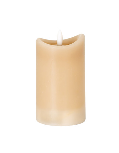 Hill Interiors Luxe Collection Natural Glow 2.75x5 Taupe Melted LED Candle 24261 - Authentic Hill Interiors furniture directly