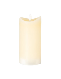 Hill Interiors Luxe Collection Natural Glow 2.75x6 Cream Melted LED Candle 24263 - Authentic Hill Interiors furniture directly
