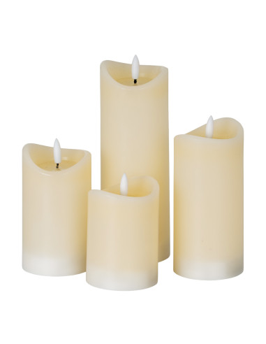 Affordable industrial style furniture Hill Interiors Luxe Collection Natural Glow 2.75x6 Cream Melted LED Candle 24263 for mode