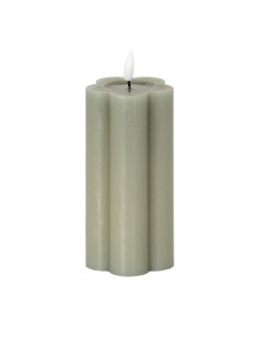 Hill Interiors Luxe Collection Natural Glow 2.75x6 Grey Pillar LED Candle 24273 - Authentic Hill Interiors furniture directly f
