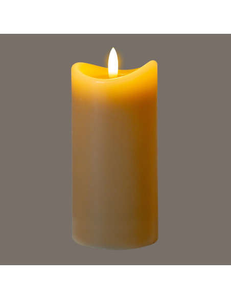 Buy Hill Interiors 24264 Luxe Collection Natural Glow 2.75x6 Taupe Melted LED Candle online in UK with fast delivery from FastD