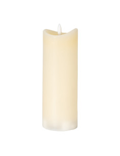 Hill Interiors Luxe Collection Natural Glow 2.75x8 Cream Melted LED Candle 24266 - Authentic Hill Interiors furniture directly