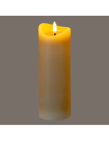 Buy Hill Interiors 24267 Luxe Collection Natural Glow 2.75x8 Taupe Melted LED Candle online in UK with fast delivery from FastD