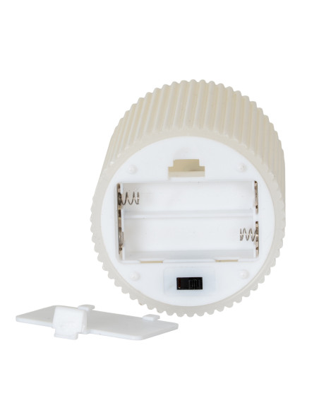 Full dimensions and specifications of Hill Interiors Luxe Collection Natural Glow 3x6 Textured Ribbed LED Candle 20871: Height