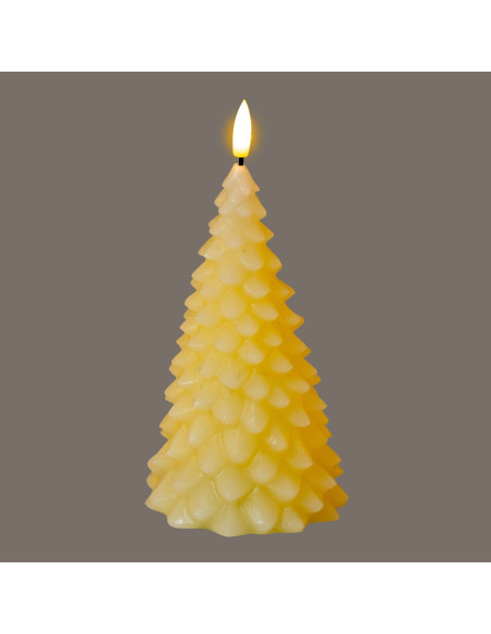 Buy Hill Interiors 24253 Luxe Collection Natural Glow Cream Tree LED Wax Candle online in UK with fast delivery from FastDaddy