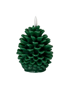 Hill Interiors Luxe Collection Natural Glow Green Pinecone LED Wax Candle 24251 - Authentic Hill Interiors furniture directly f